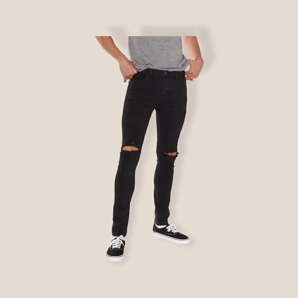 The People Vs. 1990 Destroyed Jeans Black Sz 32 NWT
